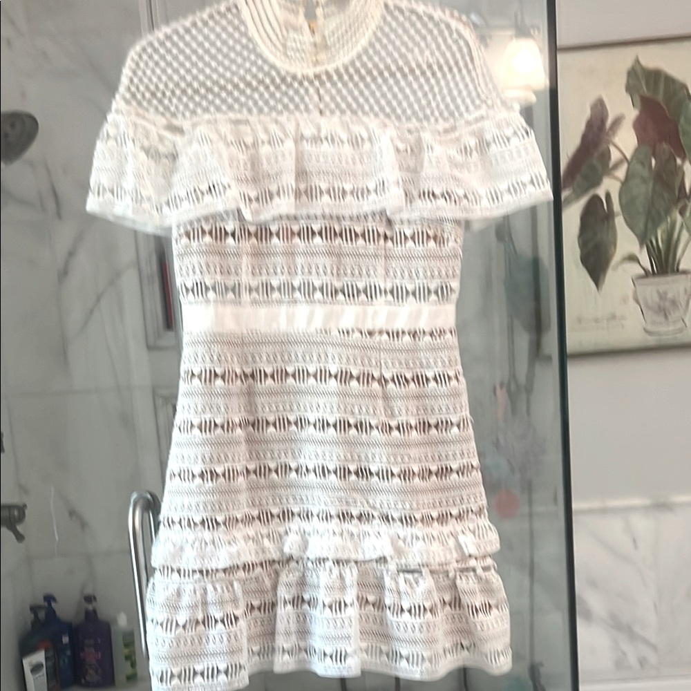 Self-Portrait White Lace Dress